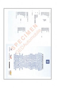 Certificat de conformité corvette (COC)